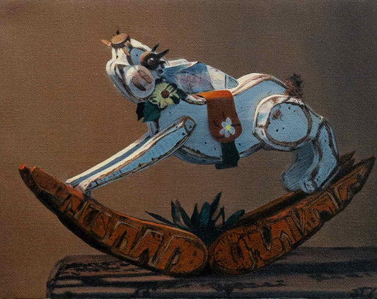 Rocking Rabbit | Oil on canvas