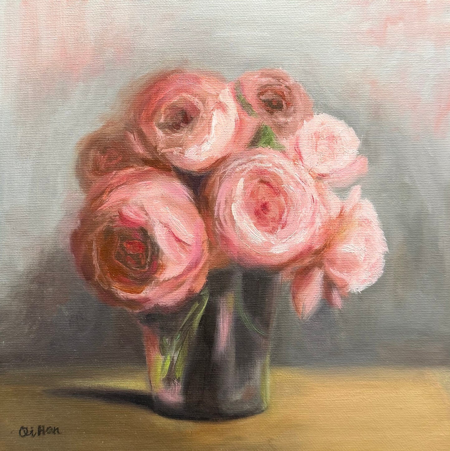 Gentle Bloom | Oil on canvas panel