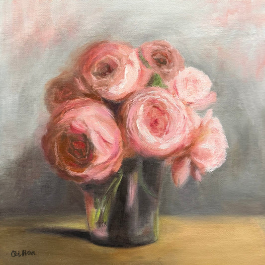 Gentle Bloom | Oil on canvas panel