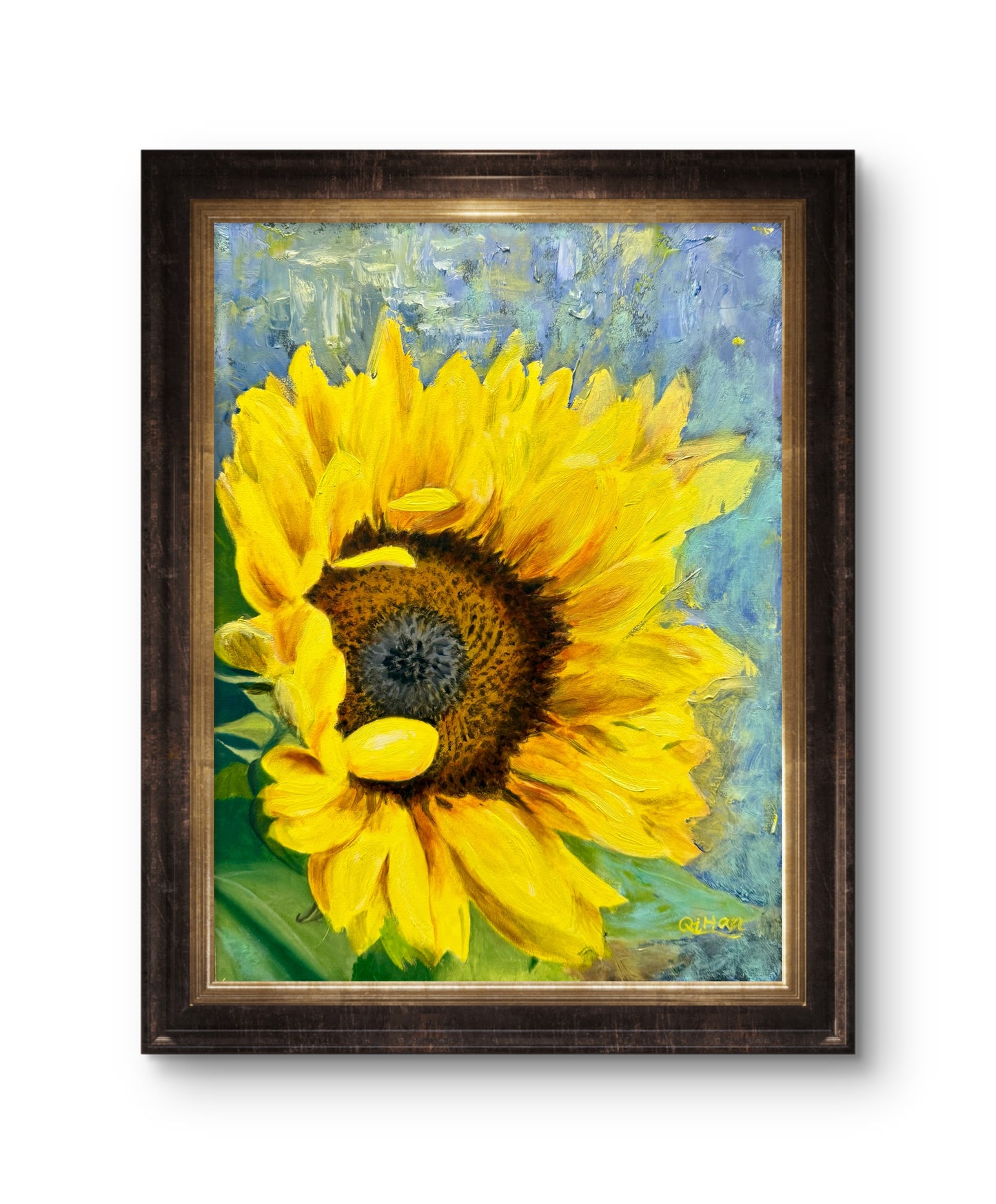 Floral Artwork | Bright Spirit | Sunflower Oil Painting