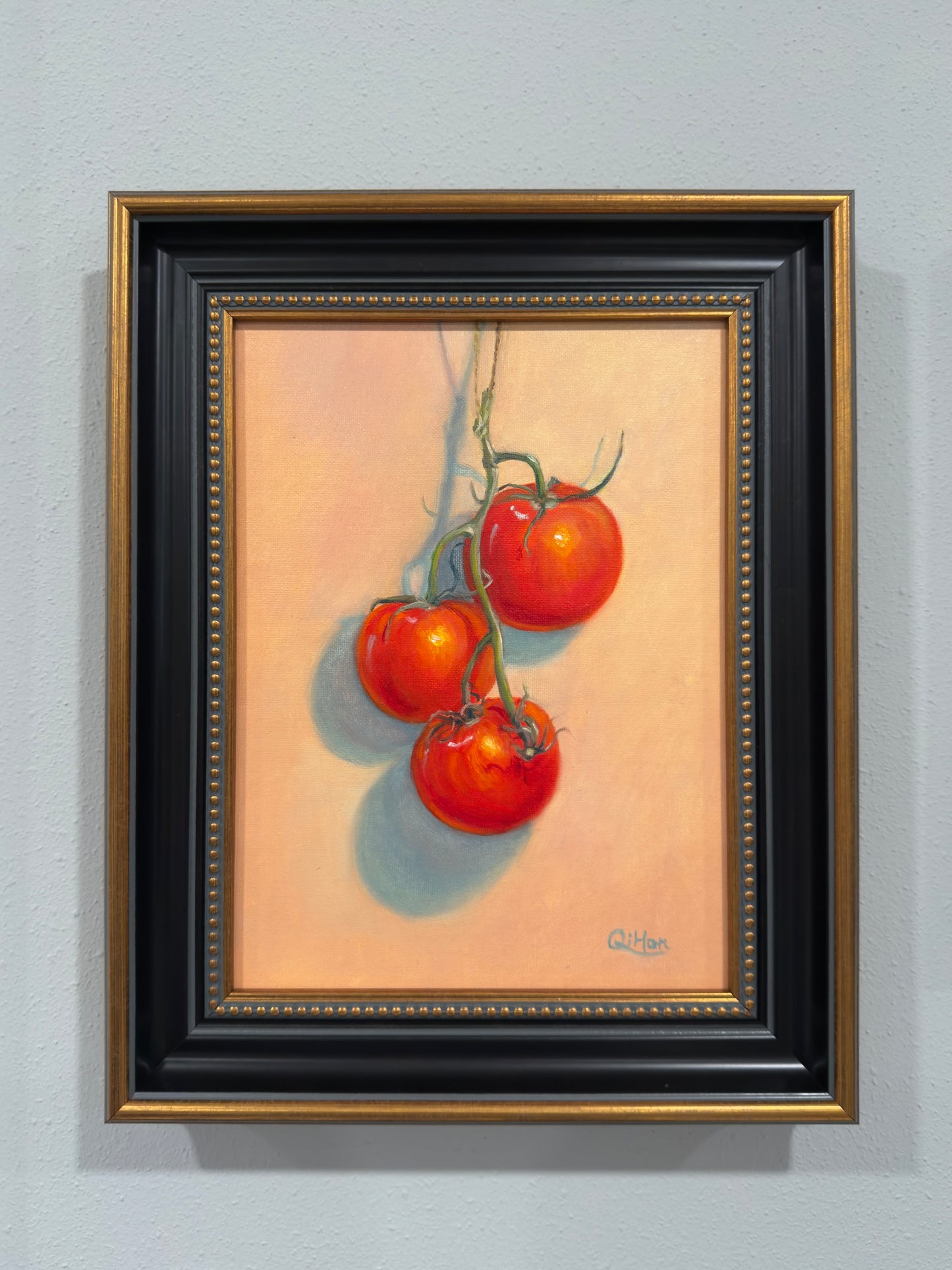 Crimson trio | Oil on canvas
