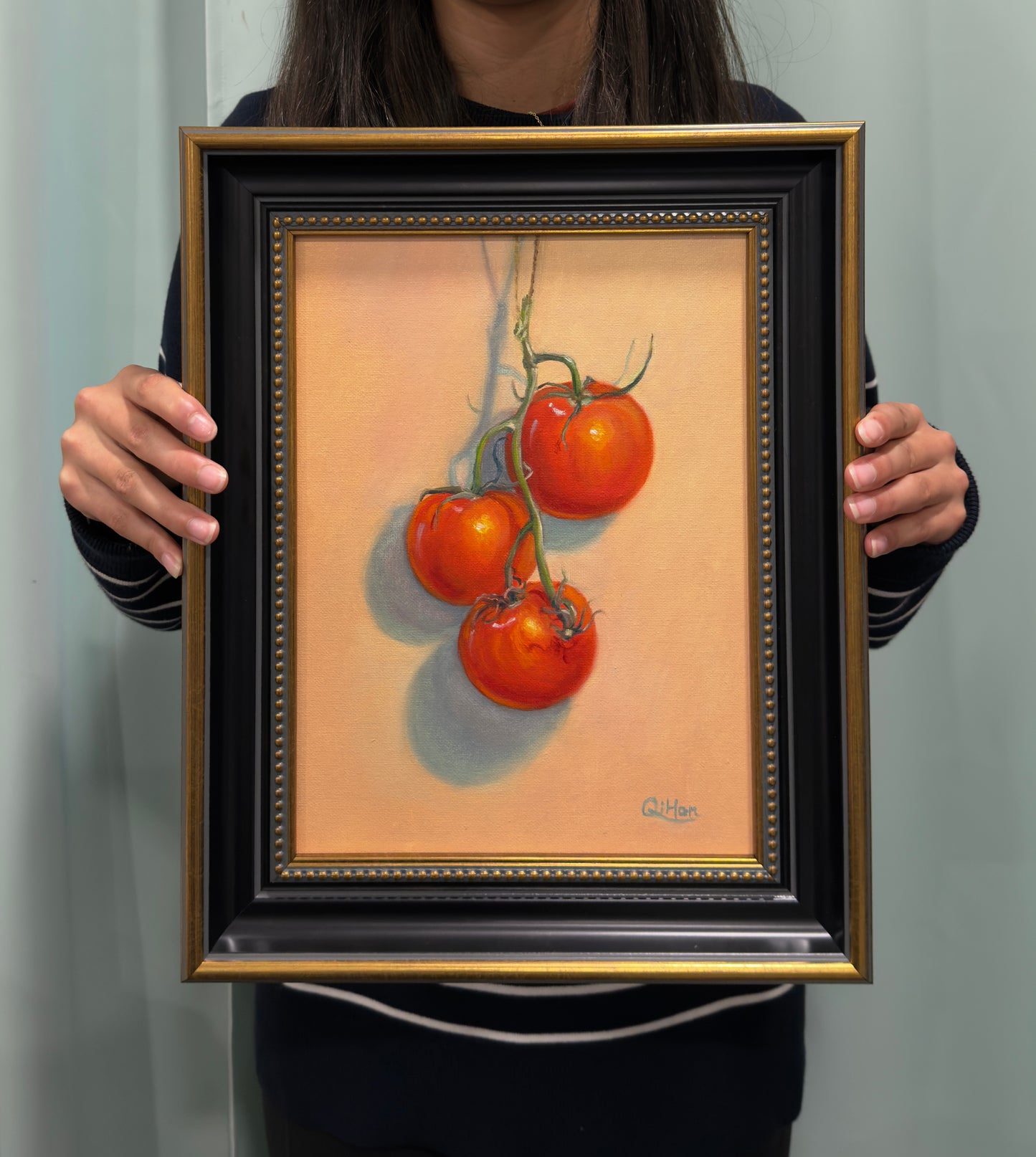 Crimson trio | Oil on canvas